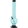 JM Enterprises 9-12" Acrylic Straight Tube Bubble Bottom Bong - Multiple Colors
