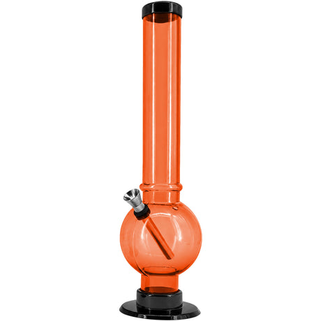 JM Enterprises 9-12" Acrylic Straight Tube Bubble Bottom Bong - Multiple Colors