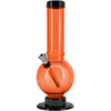 JM Enterprises 9-12" Acrylic Straight Tube Bubble Bottom Bong - Multiple Colors