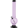 JM Enterprises 9-12" Acrylic Straight Tube Bubble Bottom Bong - Multiple Colors