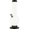 JM Enterprises 9-12" Acrylic Straight Tube Bubble Bottom Bong - Multiple Colors