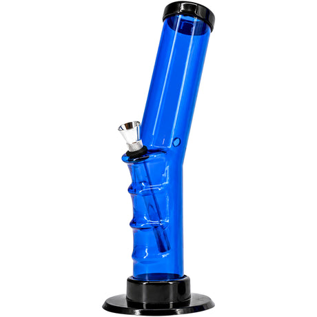 JM Enterprises 9-12" Acrylic Angled Straight Tube Bong - Multiple Colors