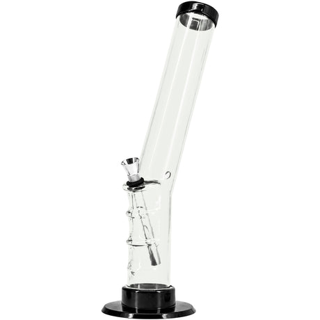 JM Enterprises 9-12" Acrylic Angled Straight Tube Bong - Multiple Colors