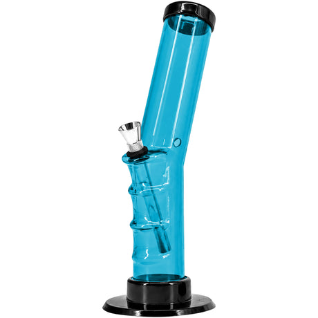 JM Enterprises 9-12" Acrylic Angled Straight Tube Bong - Multiple Colors