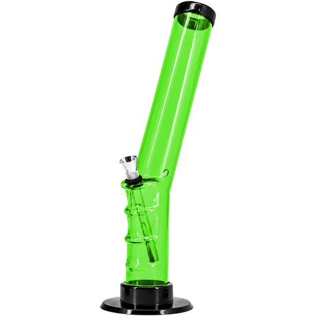 JM Enterprises 9-12" Acrylic Angled Straight Tube Bong - Multiple Colors