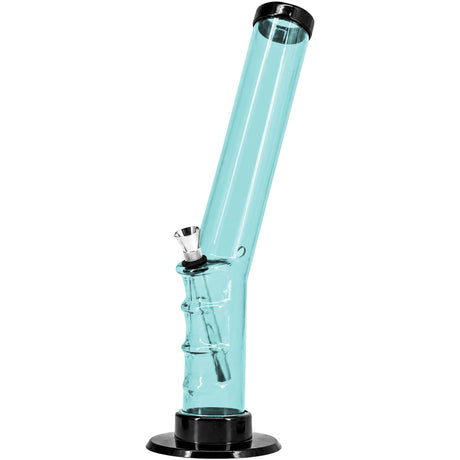 JM Enterprises 9-12" Acrylic Angled Straight Tube Bong - Multiple Colors