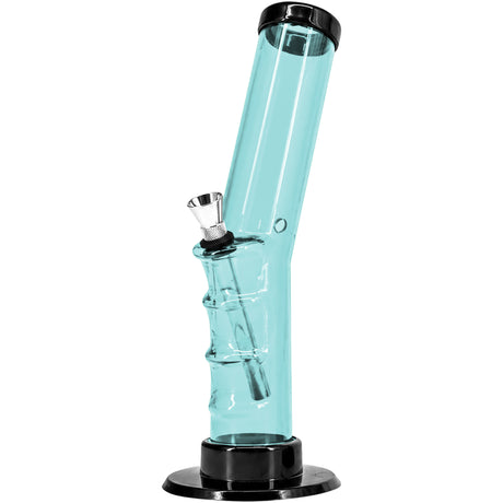JM Enterprises 9-12" Acrylic Angled Straight Tube Bong - Multiple Colors
