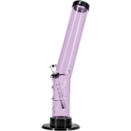 JM Enterprises 9-12" Acrylic Angled Straight Tube Bong - Multiple Colors