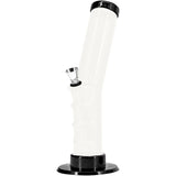 JM Enterprises 9-12" Acrylic Angled Straight Tube Bong - Multiple Colors