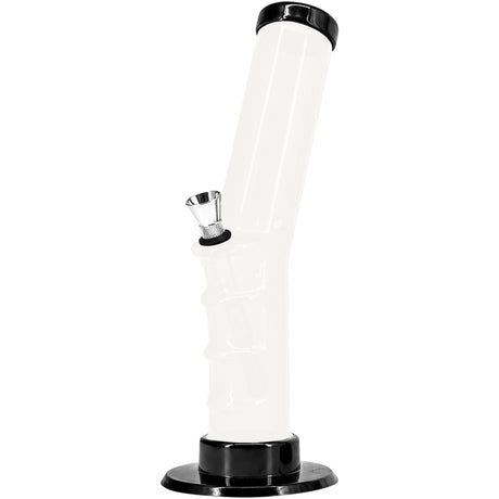 JM Enterprises 9-12" Acrylic Angled Straight Tube Bong - Multiple Colors