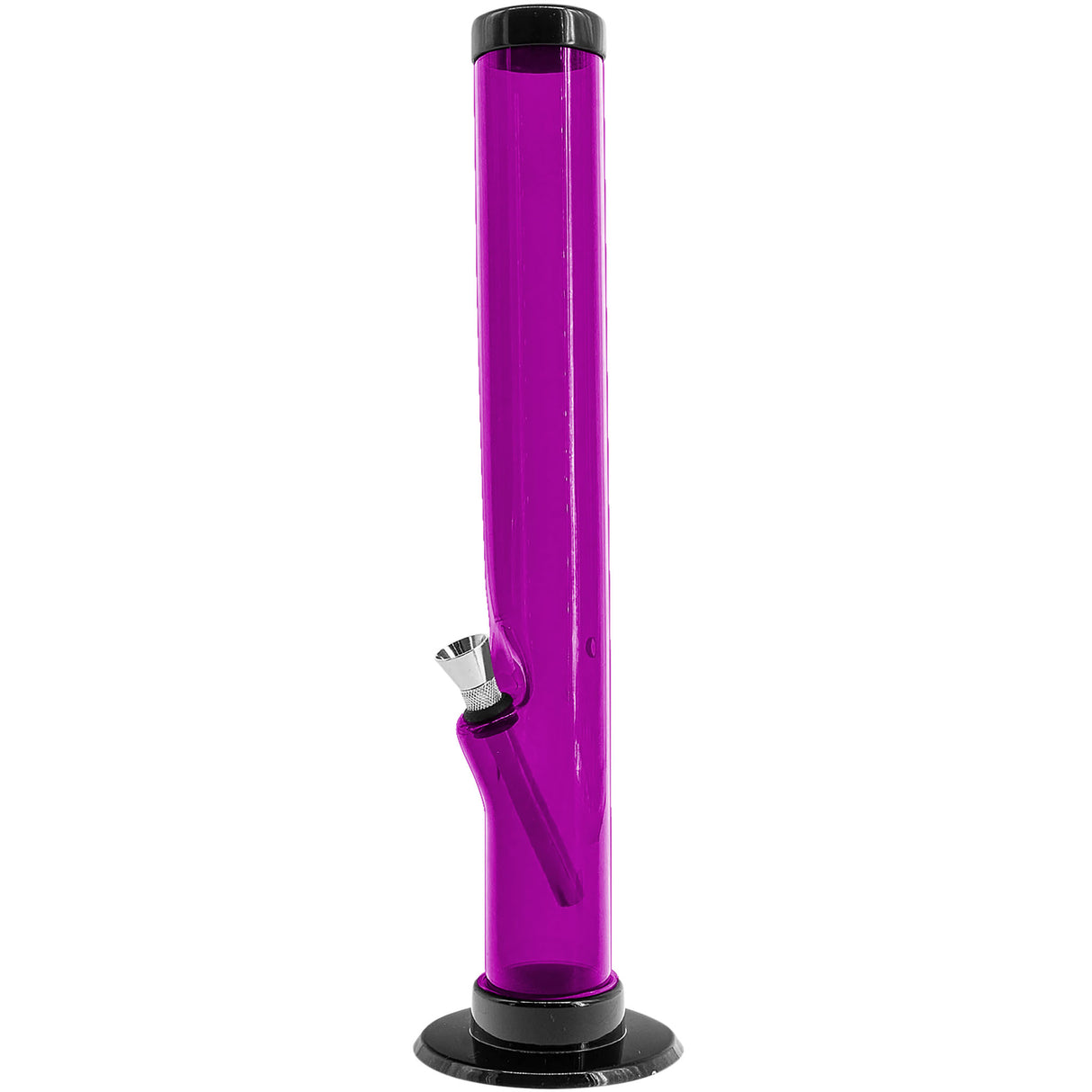 JM Enterprises 6-9-12" Acrylic Straight Tube Bong - 1.5" Tube Diameter - Multiple Colors