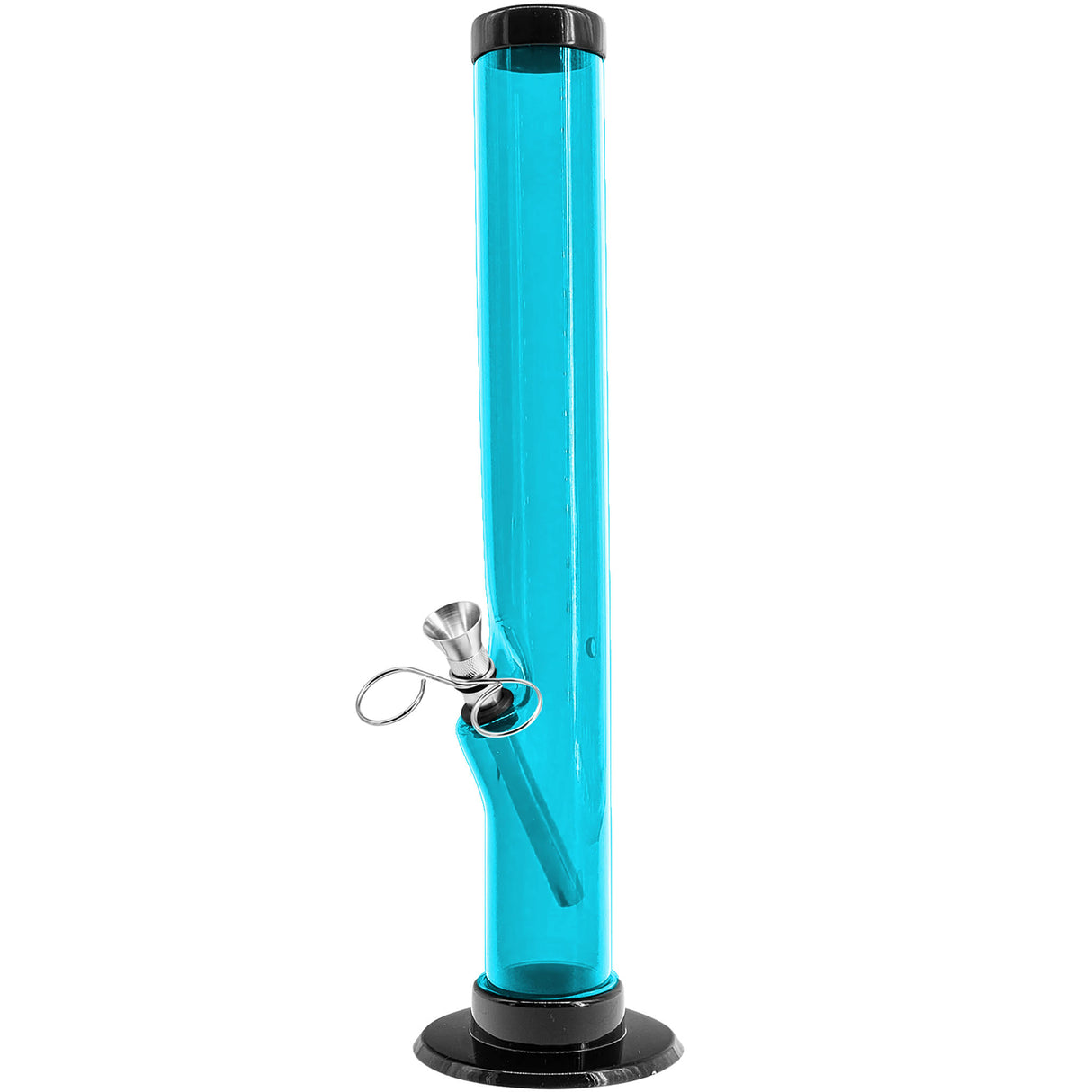JM Enterprises 6-9-12" Acrylic Straight Tube Bong - 1.5" Tube Diameter - Multiple Colors