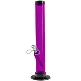 JM Enterprises 6-9-12" Acrylic Straight Tube Bong - 1.5" Tube Diameter - Multiple Colors