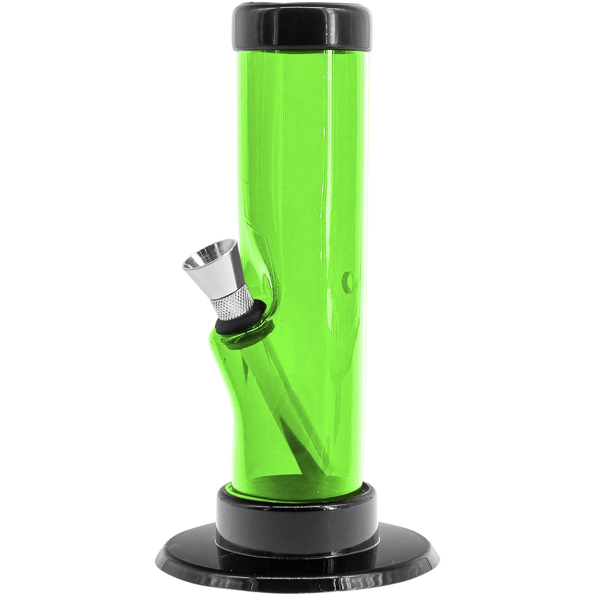 JM Enterprises 6-9-12" Acrylic Straight Tube Bong - 1.5" Tube Diameter - Multiple Colors