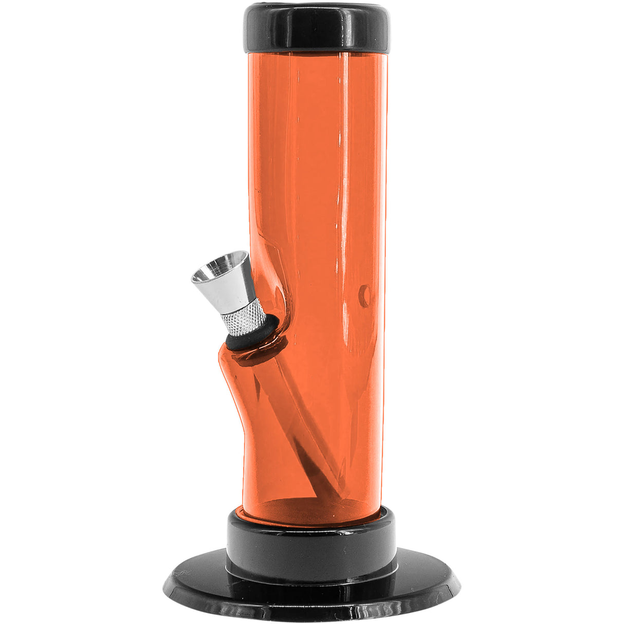 JM Enterprises 6-9-12" Acrylic Straight Tube Bong - 1.5" Tube Diameter - Multiple Colors