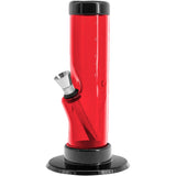 JM Enterprises 6-9-12" Acrylic Straight Tube Bong - 1.5" Tube Diameter - Multiple Colors