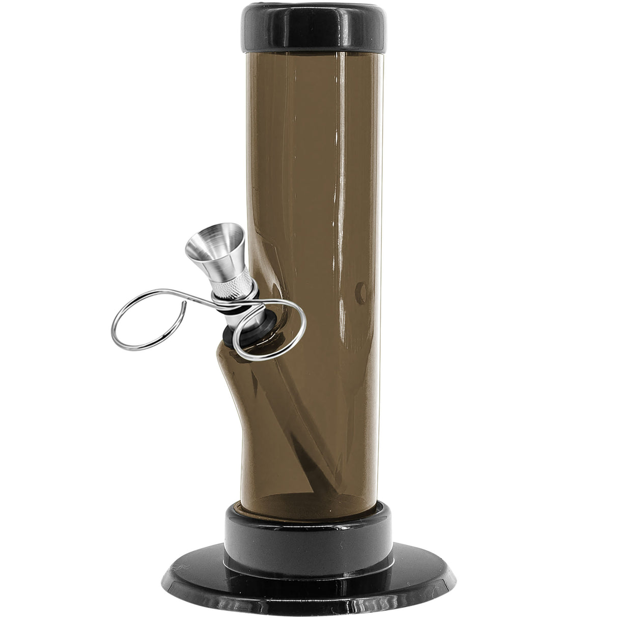 JM Enterprises 6-9-12" Acrylic Straight Tube Bong - 1.5" Tube Diameter - Multiple Colors