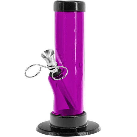 JM Enterprises 6-9-12" Acrylic Straight Tube Bong - 1.5" Tube Diameter - Multiple Colors