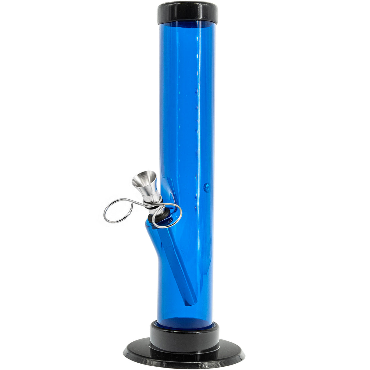 JM Enterprises 6-9-12" Acrylic Straight Tube Bong - 1.5" Tube Diameter - Multiple Colors