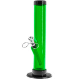 JM Enterprises 6-9-12" Acrylic Straight Tube Bong - 1.5" Tube Diameter - Multiple Colors