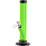 JM Enterprises 6-9-12" Acrylic Straight Tube Bong - 1.5" Tube Diameter - Multiple Colors