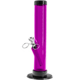 JM Enterprises 6-9-12" Acrylic Straight Tube Bong - 1.5" Tube Diameter - Multiple Colors