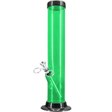 JM Enterprises 6-9-12-15" Acrylic Straight Tube Basic Bong - 2" Tube Diameter - Multiple Colors
