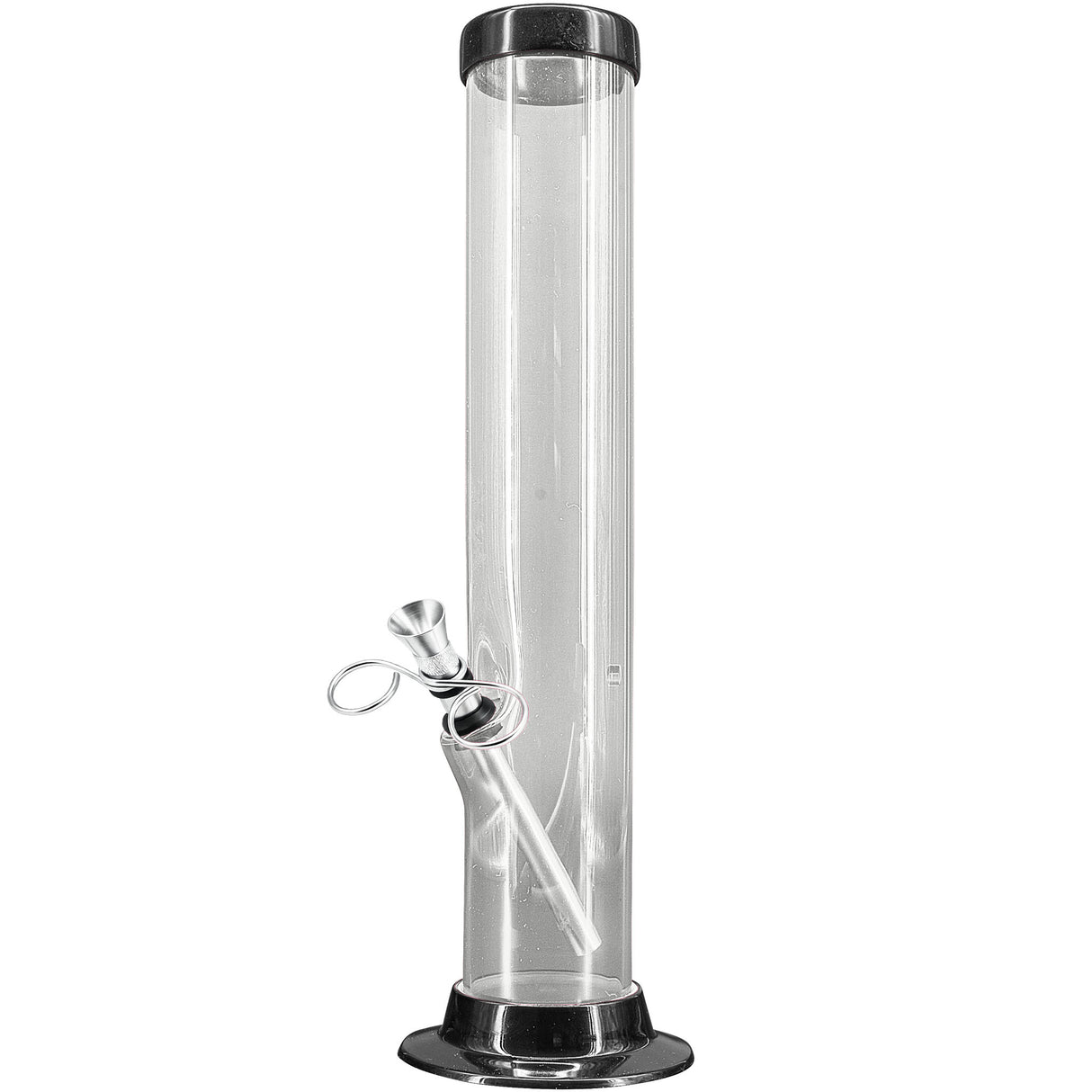 JM Enterprises 6-9-12-15" Acrylic Straight Tube Basic Bong - 2" Tube Diameter - Multiple Colors