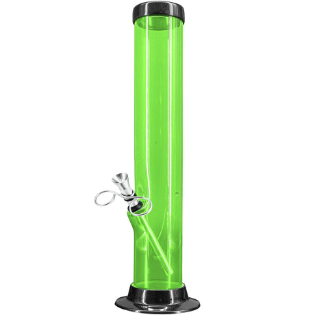 JM Enterprises 6-9-12-15" Acrylic Straight Tube Basic Bong - 2" Tube Diameter - Multiple Colors