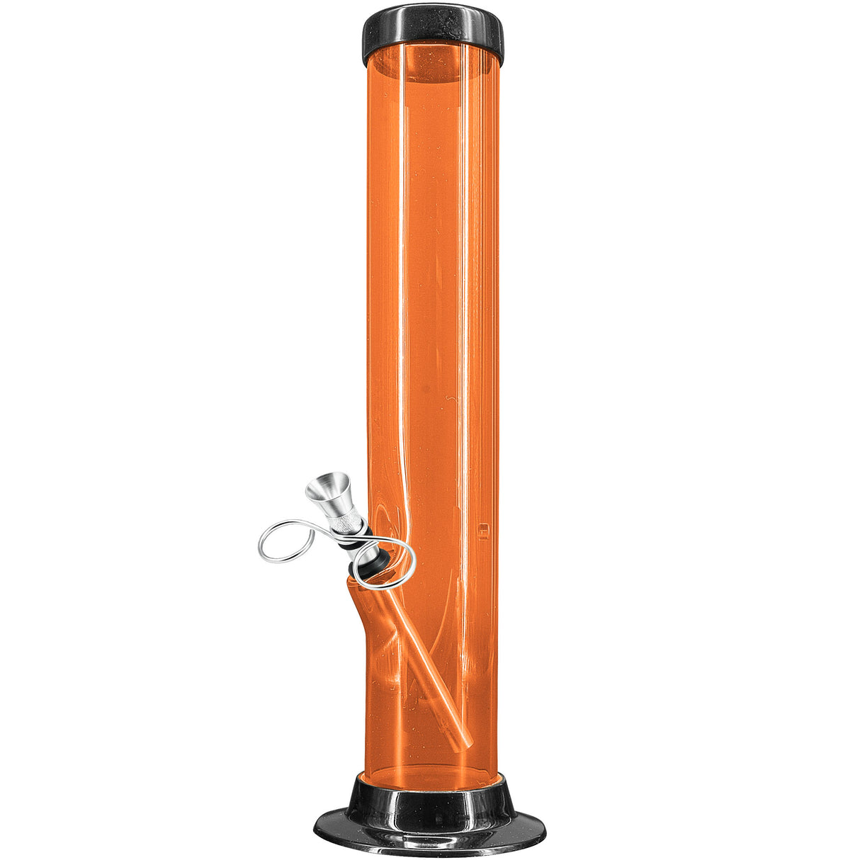 JM Enterprises 6-9-12-15" Acrylic Straight Tube Basic Bong - 2" Tube Diameter - Multiple Colors
