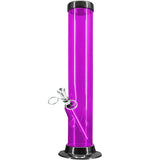 JM Enterprises 6-9-12-15" Acrylic Straight Tube Basic Bong - 2" Tube Diameter - Multiple Colors