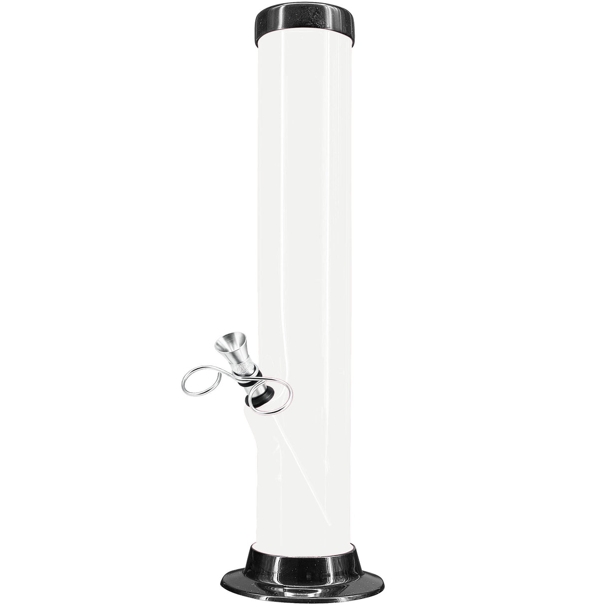 JM Enterprises 6-9-12-15" Acrylic Straight Tube Basic Bong - 2" Tube Diameter - Multiple Colors