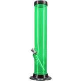 JM Enterprises 6-9-12-15" Acrylic Straight Tube Basic Bong - 2" Tube Diameter - Multiple Colors