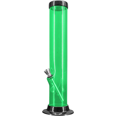 JM Enterprises 6-9-12-15" Acrylic Straight Tube Basic Bong - 2" Tube Diameter - Multiple Colors