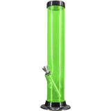 JM Enterprises 6-9-12-15" Acrylic Straight Tube Basic Bong - 2" Tube Diameter - Multiple Colors