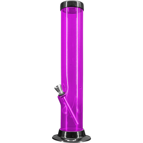 JM Enterprises 6-9-12-15" Acrylic Straight Tube Basic Bong - 2" Tube Diameter - Multiple Colors
