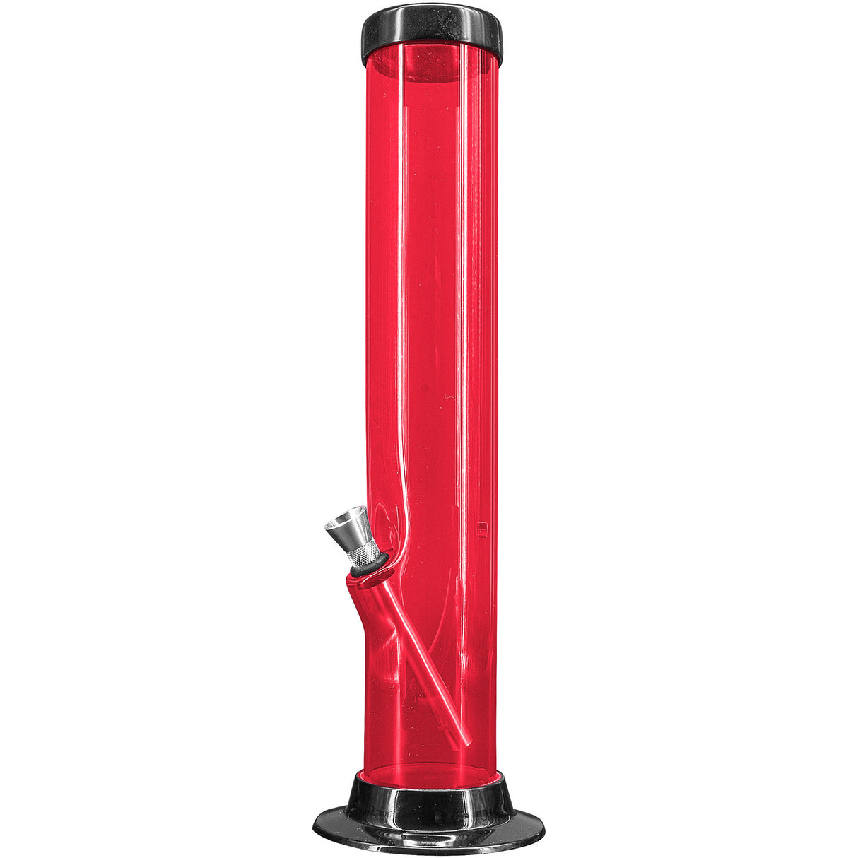 JM Enterprises 6-9-12-15" Acrylic Straight Tube Basic Bong - 2" Tube Diameter - Multiple Colors
