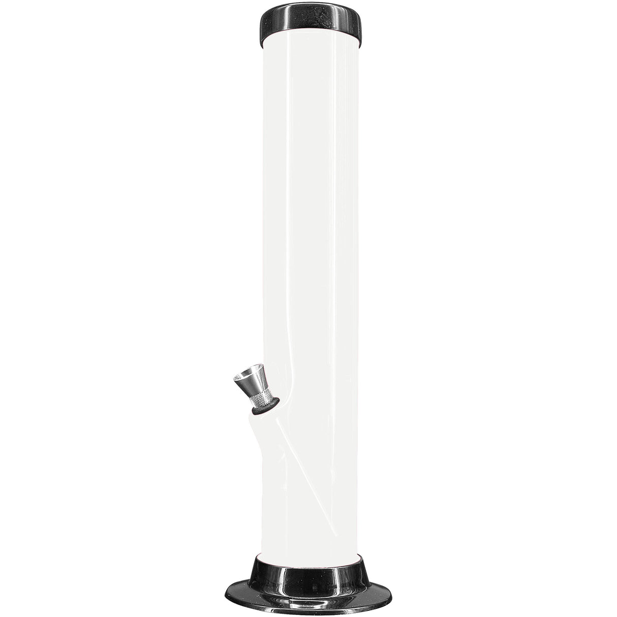 JM Enterprises 6-9-12-15" Acrylic Straight Tube Basic Bong - 2" Tube Diameter - Multiple Colors
