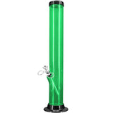 JM Enterprises 6-9-12-15" Acrylic Straight Tube Basic Bong - 2" Tube Diameter - Multiple Colors