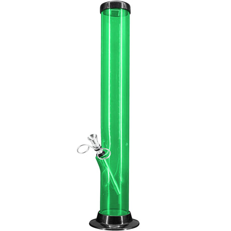 JM Enterprises 6-9-12-15" Acrylic Straight Tube Basic Bong - 2" Tube Diameter - Multiple Colors