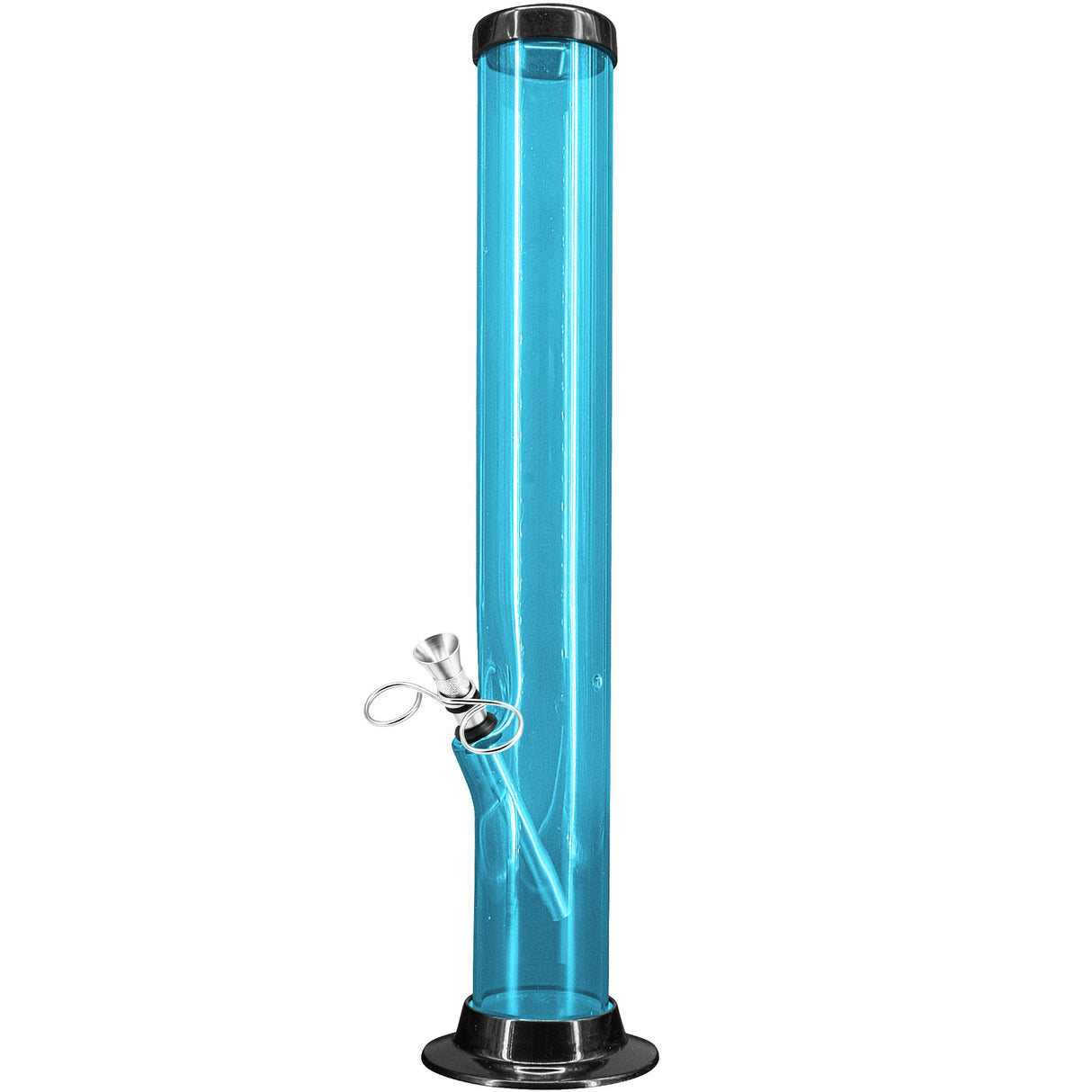 JM Enterprises 6-9-12-15" Acrylic Straight Tube Basic Bong - 2" Tube Diameter - Multiple Colors