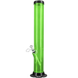 JM Enterprises 6-9-12-15" Acrylic Straight Tube Basic Bong - 2" Tube Diameter - Multiple Colors