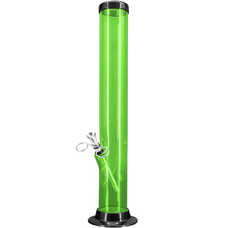 JM Enterprises 6-9-12-15" Acrylic Straight Tube Basic Bong - 2" Tube Diameter - Multiple Colors