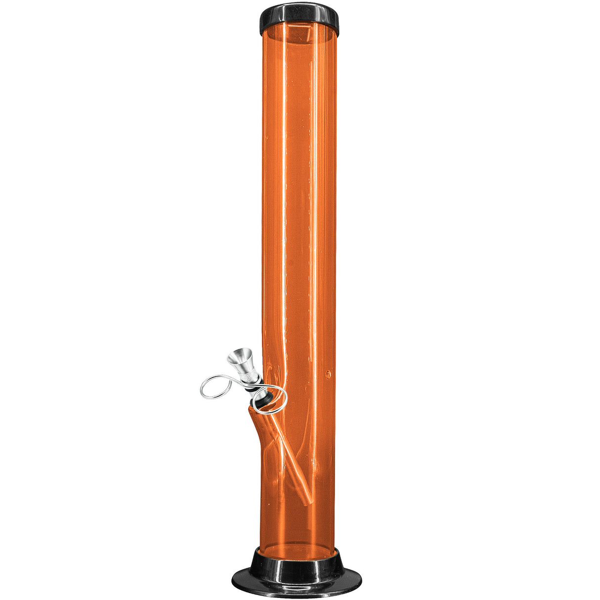 JM Enterprises 6-9-12-15" Acrylic Straight Tube Basic Bong - 2" Tube Diameter - Multiple Colors