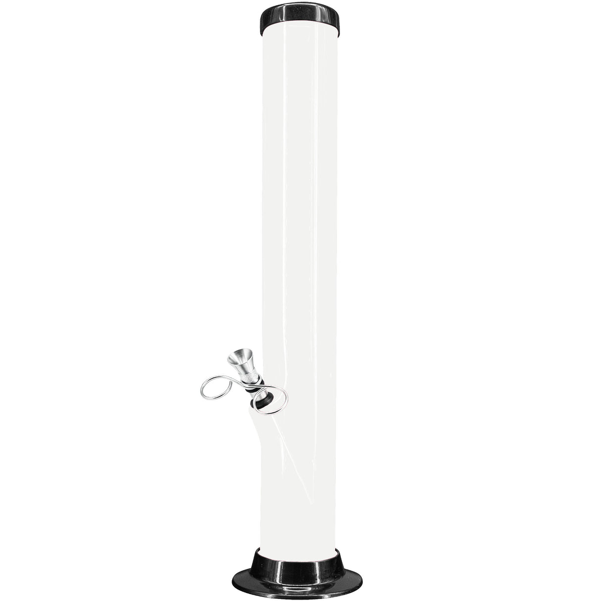 JM Enterprises 6-9-12-15" Acrylic Straight Tube Basic Bong - 2" Tube Diameter - Multiple Colors