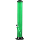 JM Enterprises 6-9-12-15" Acrylic Straight Tube Basic Bong - 2" Tube Diameter - Multiple Colors