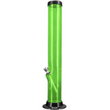 JM Enterprises 6-9-12-15" Acrylic Straight Tube Basic Bong - 2" Tube Diameter - Multiple Colors