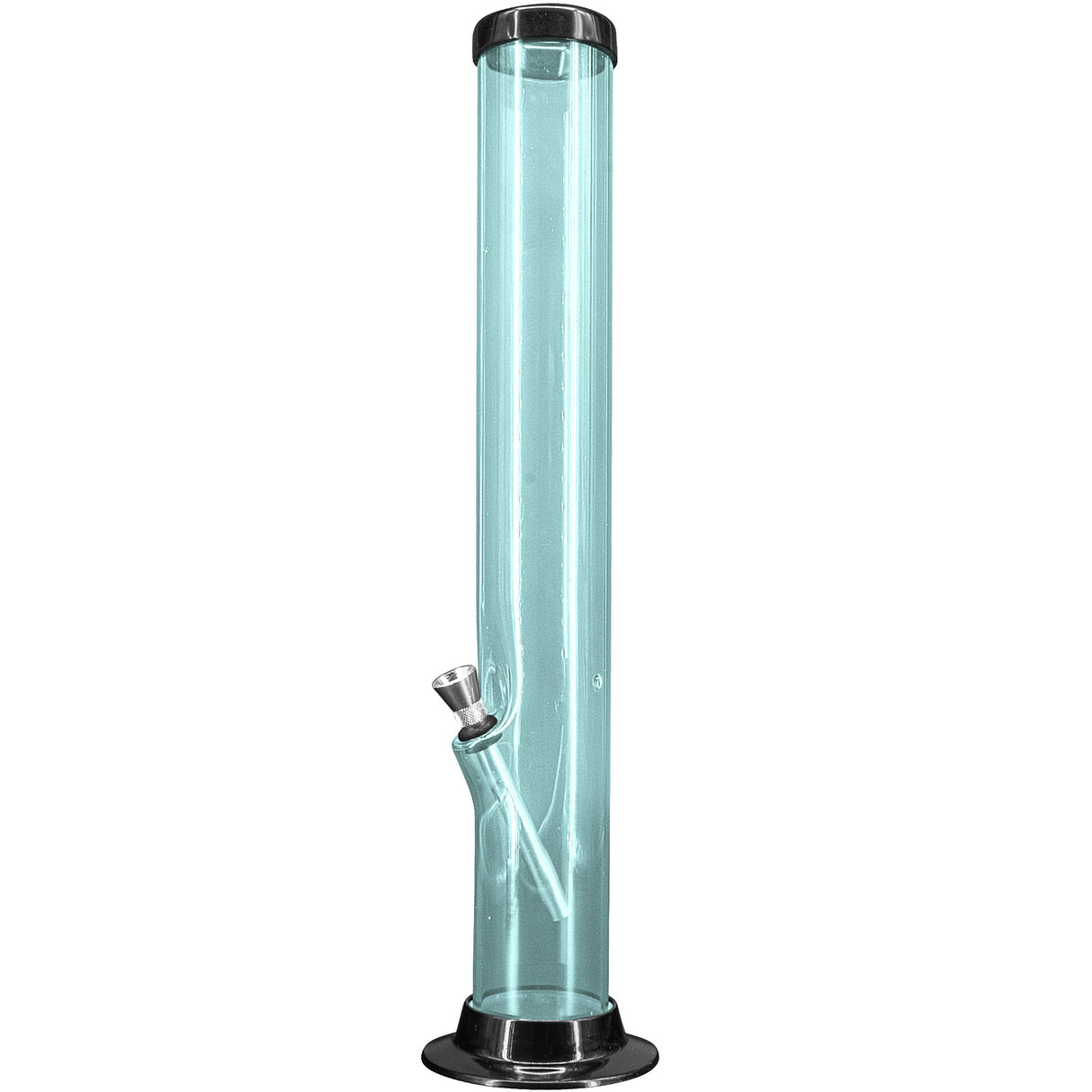 JM Enterprises 6-9-12-15" Acrylic Straight Tube Basic Bong - 2" Tube Diameter - Multiple Colors