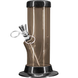 JM Enterprises 6-9-12-15" Acrylic Straight Tube Basic Bong - 2" Tube Diameter - Multiple Colors