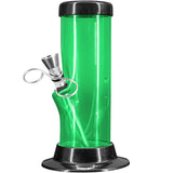 JM Enterprises 6-9-12-15" Acrylic Straight Tube Basic Bong - 2" Tube Diameter - Multiple Colors